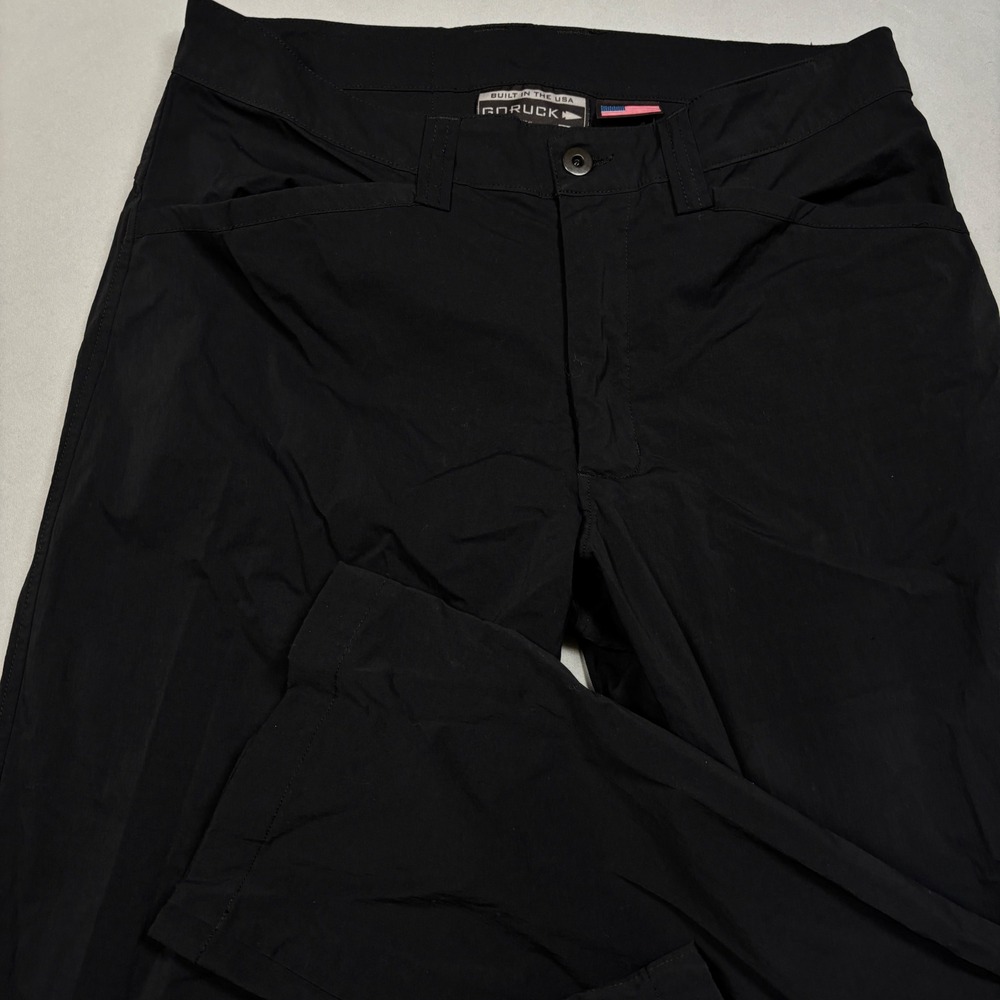 GORUCK Simple Pants Men 32x32 Black ToughDry Nylon Spandex Made in USA